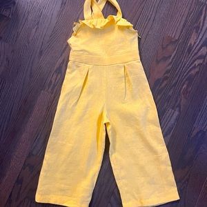 Zara Kids Yellow Jumpsuit